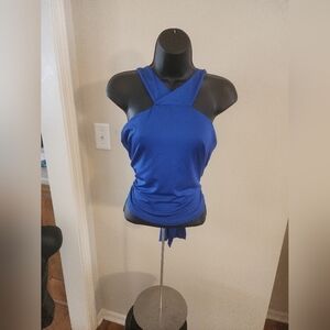 EE - Chic Me Blue Halter Crop Top XL